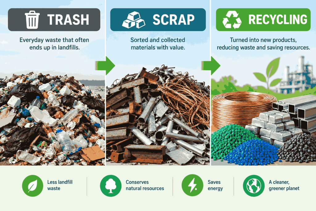 How a Scrap Yard Looks at a Pile of Scrap